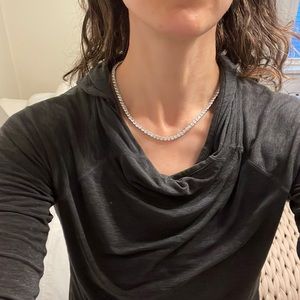 Daniela Swaebe ‘I Have a Dream’ Silver Tennis Necklace